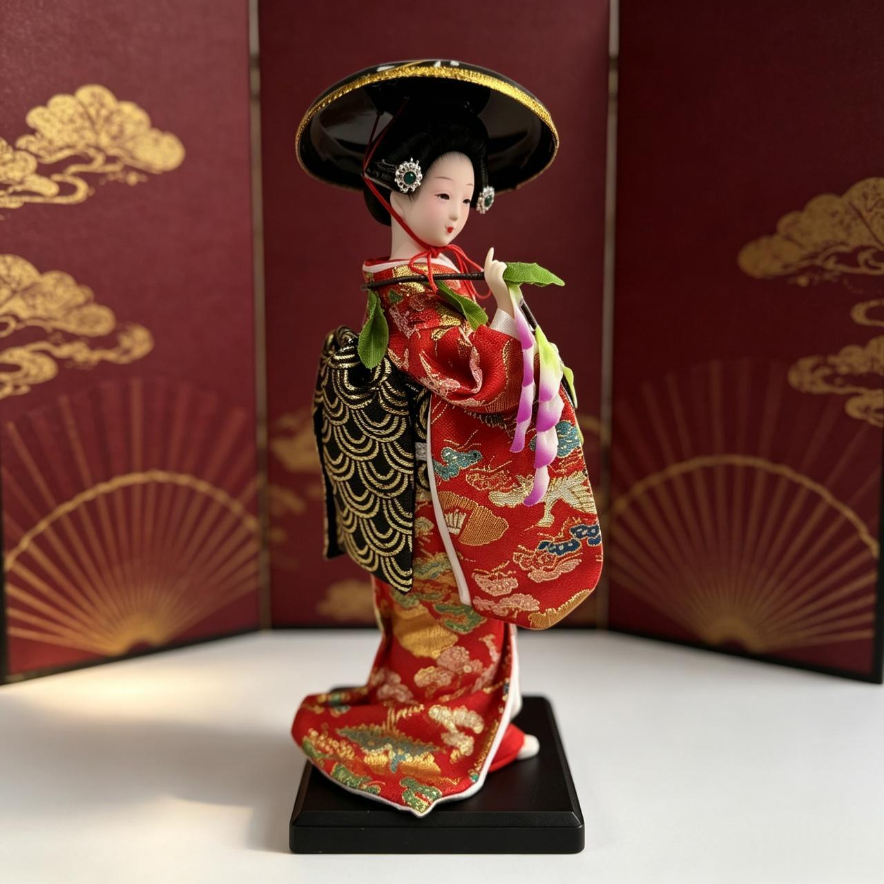 Exquisite Handmade Japanese Doll Figurine | Premium Desk Decor | Collector’s Edition & Ideal Gift