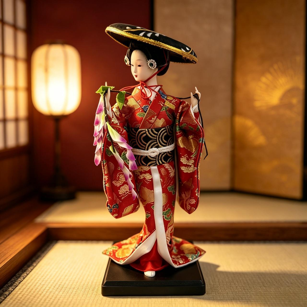 Exquisite Handmade Japanese Doll Figurine | Premium Desk Decor | Collector’s Edition & Ideal Gift